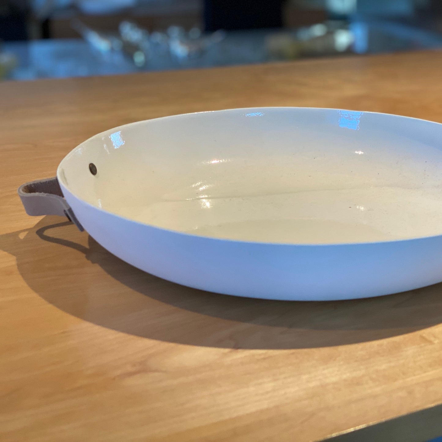 BOWL - HANDMADE WITH LEATHER HANDLES MODERNN STUDIO