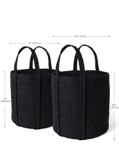 Kata Basket with handle - Black MODERNN STUDIO