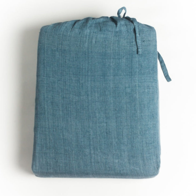 Linen Duvet Cover Set - Denim Blue MODERNN STUDIO