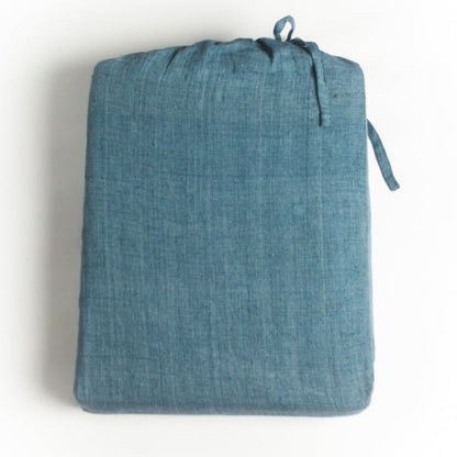 Linen Duvet Cover Set - Denim Blue MODERNN STUDIO