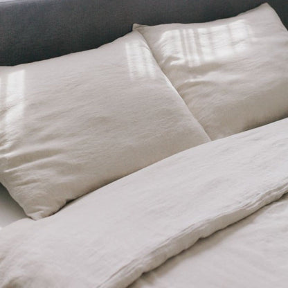 Linen Duvet Cover Set - Natural Chambray MODERNN STUDIO