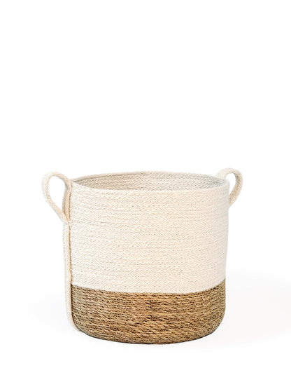 Savar Basket with Side Handle MODERNN STUDIO