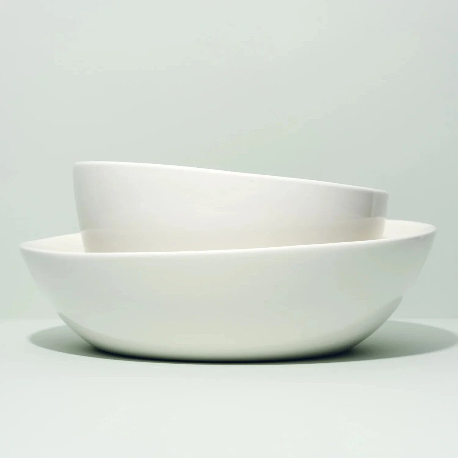 Slanted Serving Bowl - White MODERNN STUDIO