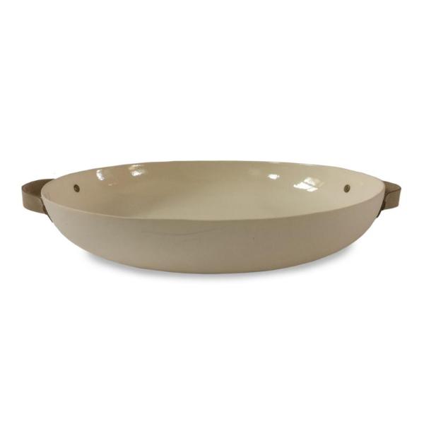 BOWL - HANDMADE WITH LEATHER HANDLES MODERNN STUDIO
