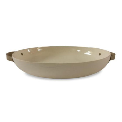 BOWL - HANDMADE WITH LEATHER HANDLES MODERNN STUDIO