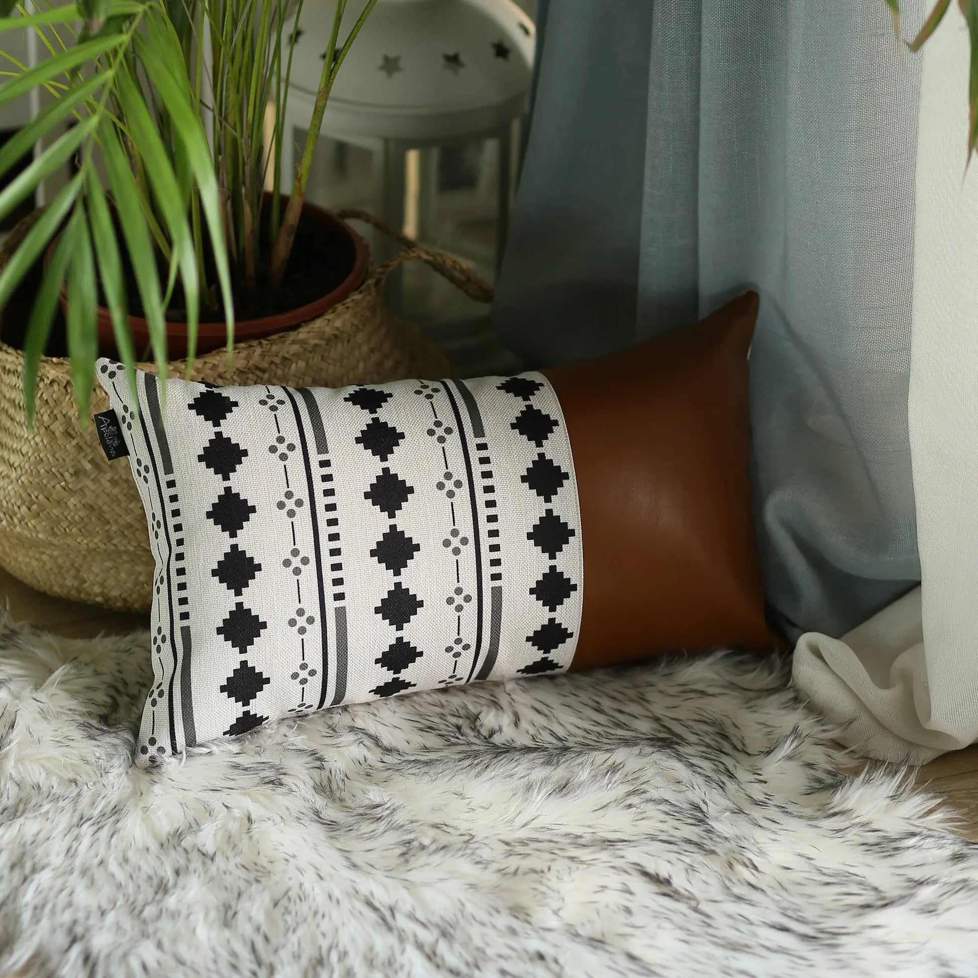 Boho Handcrafted Decorative Single Throw Pillow Cover MODERNN STUDIO