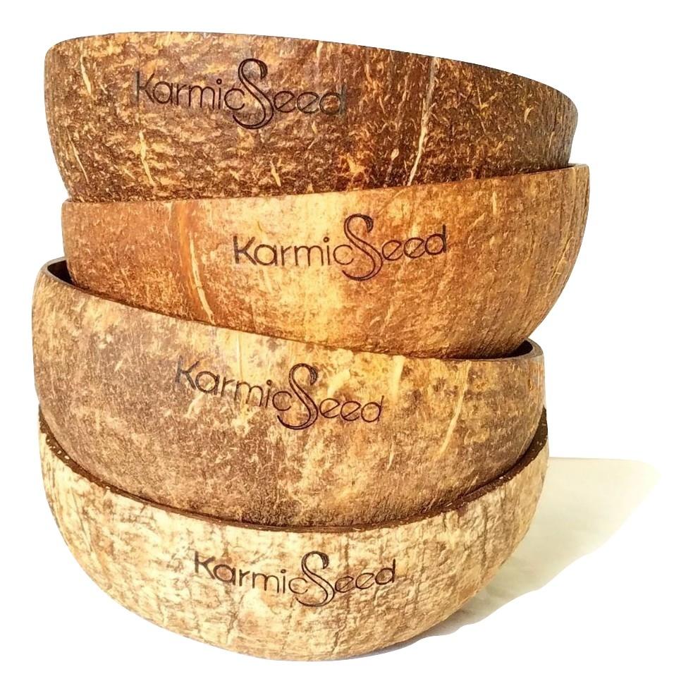 Handmade Coconut Bowls (Set of 4) MODERNN STUDIO