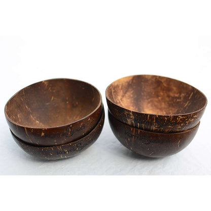 Handmade Coconut Bowls (Set of 4) MODERNN STUDIO