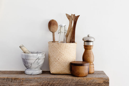 Handmade Woven Basket Organizer MODERNN STUDIO