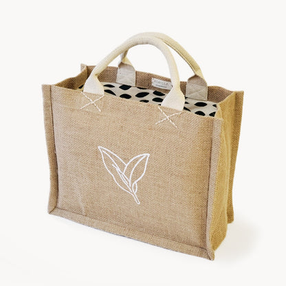 Jute Canvas Gift Bag - Nature MODERNN STUDIO