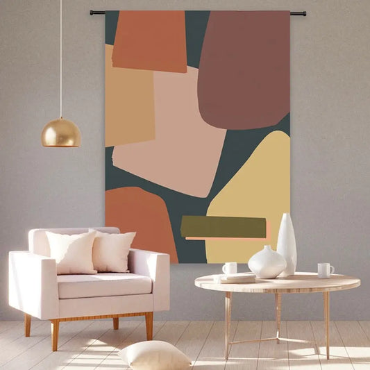 ORGANIC COTTON WALL HANGING TAPESTRY MODERNN STUDIO