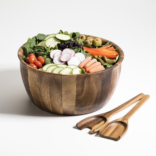Soro Extra Large Salad Bowl with Servers MODERNN STUDIO