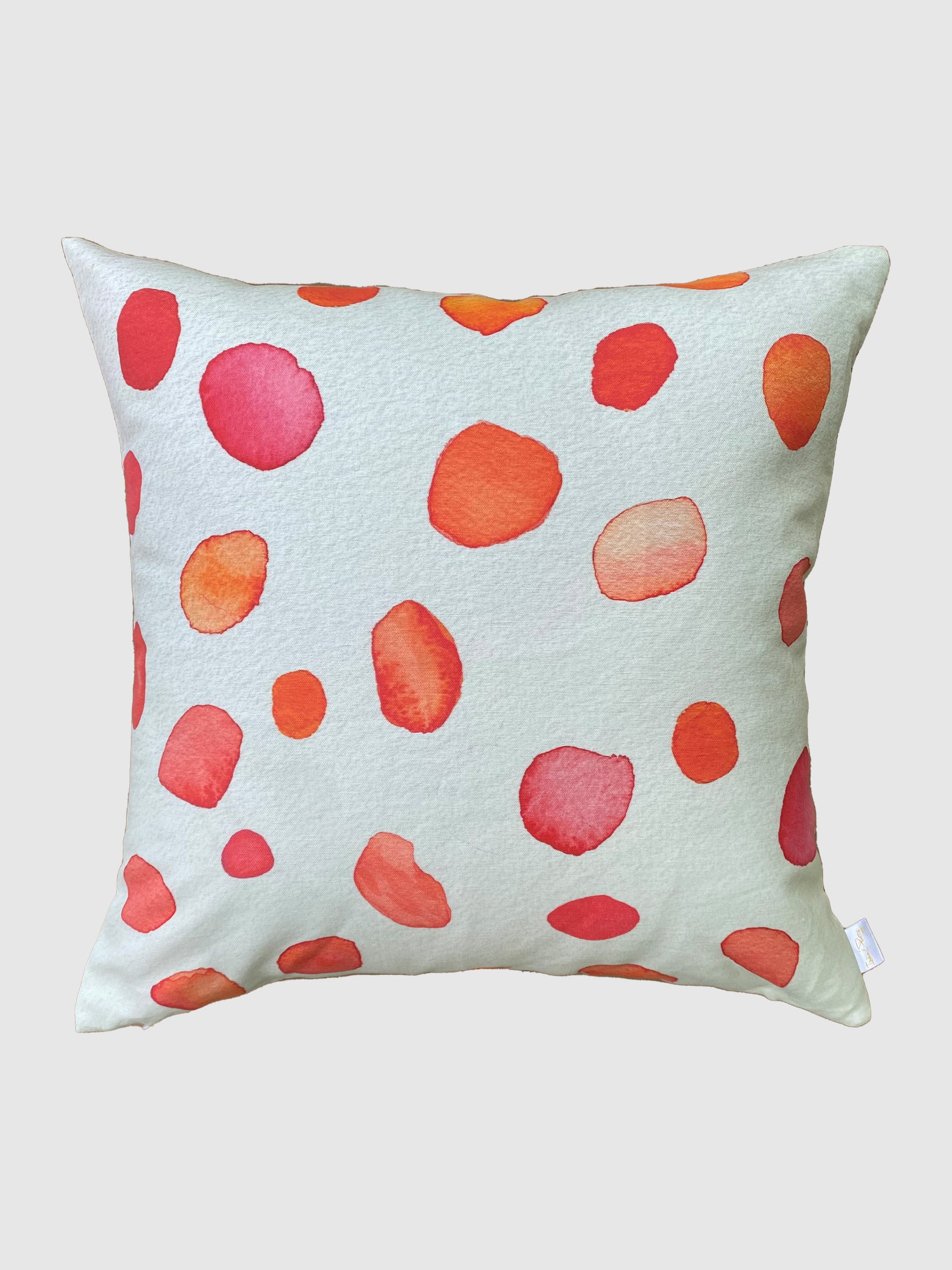 Throw Pillow: Rose Petals on Ecru MODERNN STUDIO