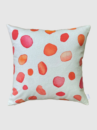 Throw Pillow: Rose Petals on Ecru MODERNN STUDIO